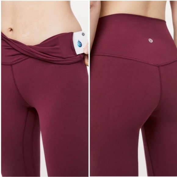 Lululemon Align Pant II *25" Deep Ruby Size 4 W5BEJS - Picture 2 of 10